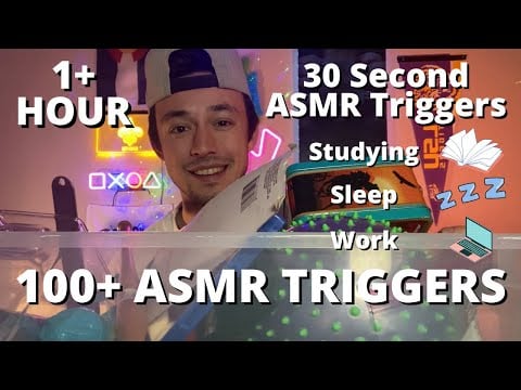 30 Second ASMR Triggers | 1+ Hour ADHD ASMR | Perfect for Sleeping, Studying, and Working