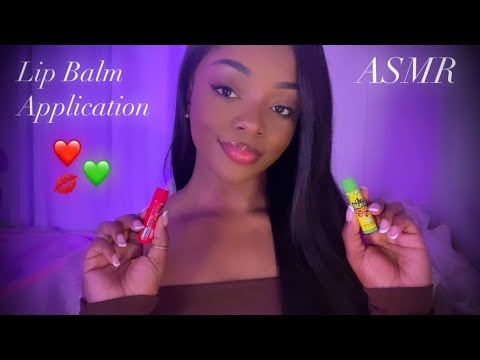 ASMR | Applying Lip Balm To You & Me 🤍🫶🏾 Clicky Whispers & Mouth Sounds 💋