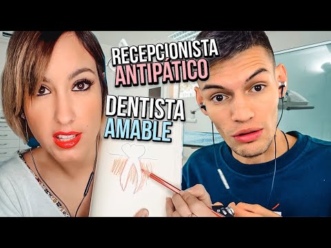 Asmr | RECEPCIONISTA antipático 😎🤨 y DENTISTA amable 🤗 😷// con MOL ASMR.