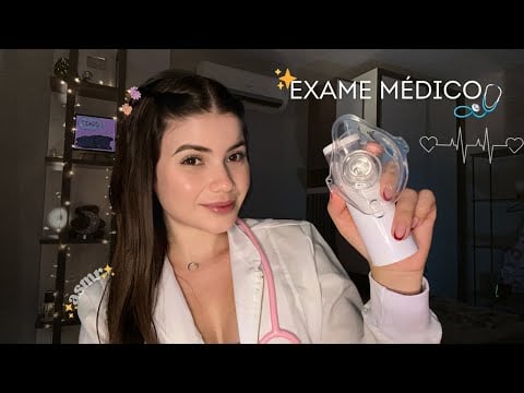 ASMR Exame Médico👩‍⚕️ 🩺💤 Roleplay caseirinho
