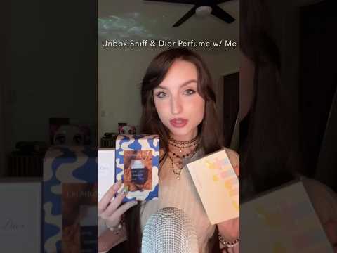 ASMR Unboxing Dior & Sniff Perfume #asmrunboxing #perfume #asmrtriggers