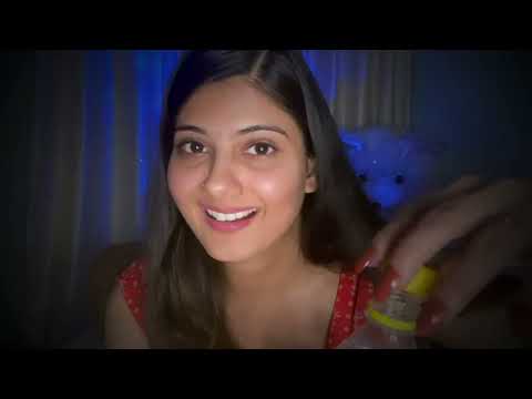 ASMR- Uncut GRWM| Trigger points Massage on Face + Neck+ Shoulder relaxation in Stress/Anxiety