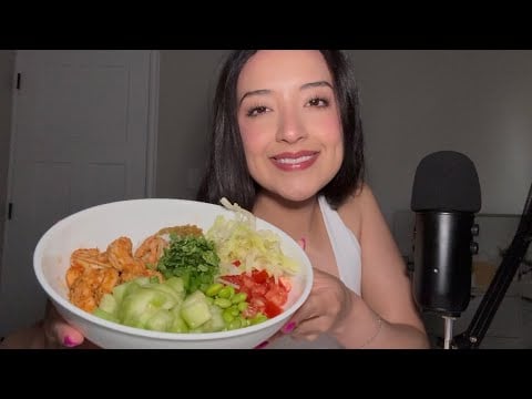 ASMR | Shrimp and rice bowl 🍚 🦐