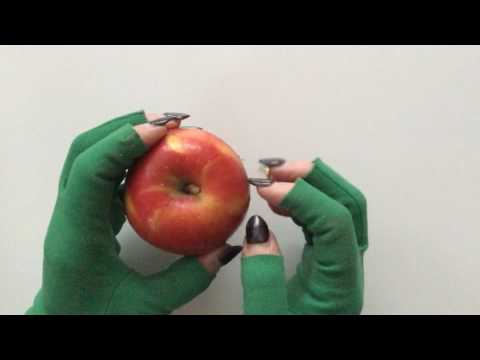 Tapping🍎 APPLES fake & nature🍏   Nailed an Apple📌[[ASMR]]
