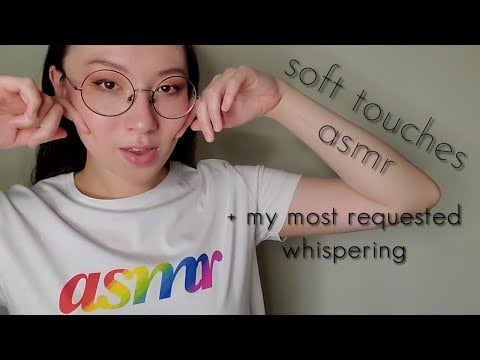 Double Trouble ASMR 💕 Soft Touches AND Super Close Cupped Whispering (like my shorts outro)