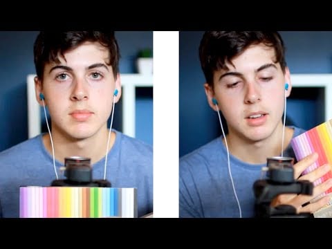 ASMR Male Whisper ☼ BOOK TAPPING ☼ Fall Asleep ~ Gentle Inaudible Whispering ☼ Glossy Cardboard