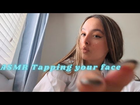 ASMR tapping on your face /the screen for 1 min straight 💓