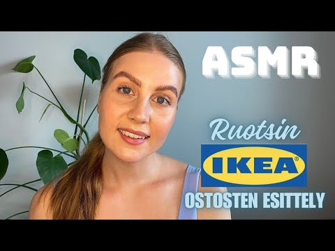 ASMR SUOMI - Ruotsin ostosten esittely 🇸🇪🇸🇪(shopping haul, whispering & tapping)