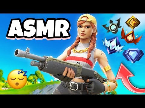 ASMR Français Je JOUE en RANKED sur FORTNITE 😴✨ (top 1 hehe 😎)