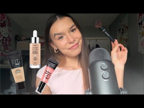 ASMR | Full Face Using Only My Mom's Makeup 💄😲 