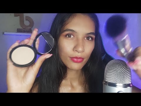 ASMR MAQUIANDO VOCÊ RÁPIDO/ MAKEUP FAST AND AGGRESSIVE