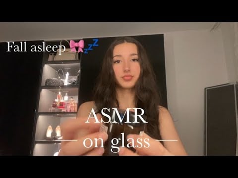 Asmr tapping & scratching on glass triggers only 🎀💤 | sleep & relax 