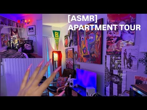 [ASMR] APARTMENT TOUR 🏠(tapping+scratching)