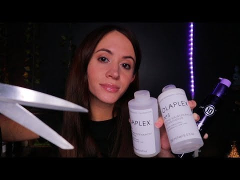 ASMR / The Most Relaxing Haircut And Hair Wash (realistic layered sounds)