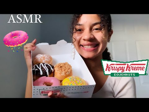 ASMR ESPAÑOL - COMIENDO KRISPY KREME DONUTS 🍩