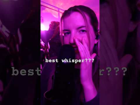 and the best whisper goes toooooo….????? #asmr #whispering #tingles