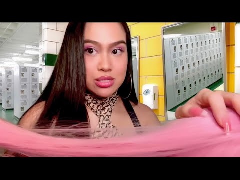 ASMR Toxic Girl Dyes Your Hair in School |Gossip Hair Play + Brushing, Personal Attention Roleplay