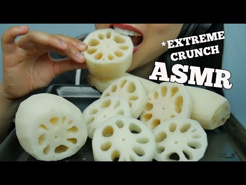 ASMR LOTUS ROOT (EXTREME CRUNCH EATING SOUNDS) NO TALKING | SAS-ASMR