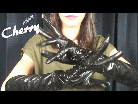 【ASMR】Fake Leather Gloves Hand Movements Softly 가짜 가죽 장갑 손 움직임 부드럽게 / 柔らかなフェイクレザー手袋の手の動き