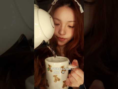 Warming you up on a snowy day 🍵🫖☃️ #asmr #asmrchristmas #asmrcomfort