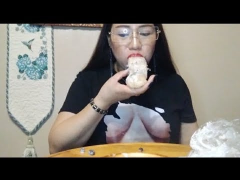 TWO POUNDS STICKY RICE NO CHEWING WITH ICE CREAM  #shortsfeed #everyone #subscribe #eating #mukbang