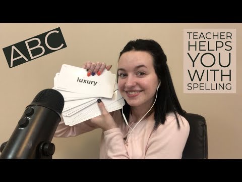 [ASMR] Teacher Role Play! *Spelling, whispered*