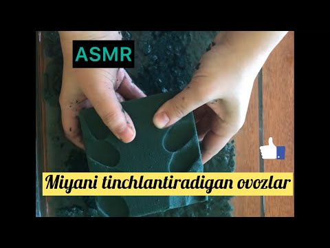 ASMR. gubka va shitirlash ovozlari.