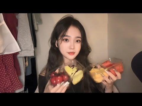 Immersive ASMR: Juicy Fruit Chewing Sounds for Deep Sleep & Brain Tingles | Watermelon, Cantaloupe