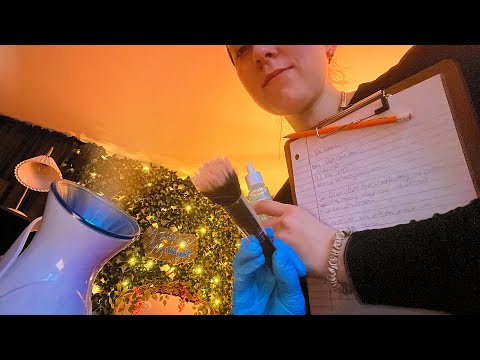 ASMR Spa | Steam, Brushing, Scalp Massage, Rummaging, Writing, Soft Spoken