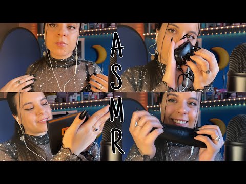 Relájate durante UNA HORA con este ASMR Tapping/Scratching con Visual y Mouth Sounds ♡