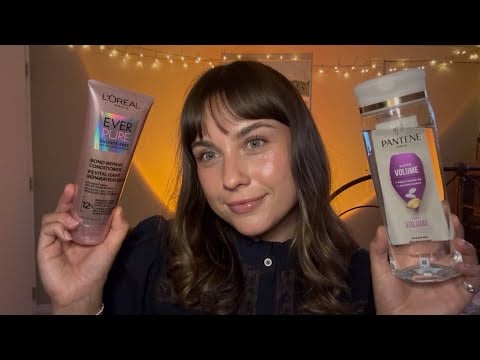ASMR | My New Haircare Routine (mostly drugstore) ✨