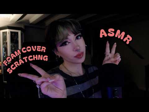 Foam Mic Cover Scratching ASMR | Mic Tapping, Whispering