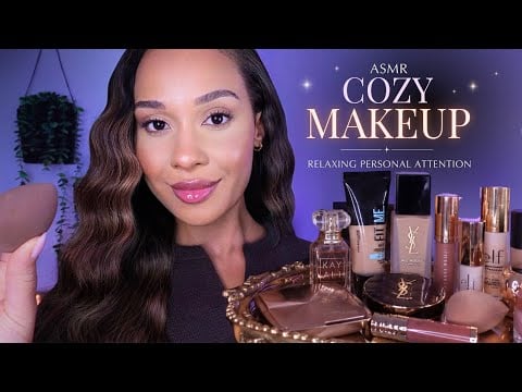 ASMR You're So Sleepy..Let Me Do Your Makeup  🤍 Cozy Personal Attention for Deep Sleep