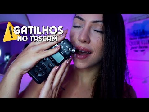 ASMR GATILHOS NO TASCAM PARA DERRETER SEU CÉREBRO!