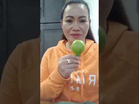 GREEN PEAR#shortsfeed #food #mukbang #everyone #eatingshow #eating #asmr #viral #viralvideo
