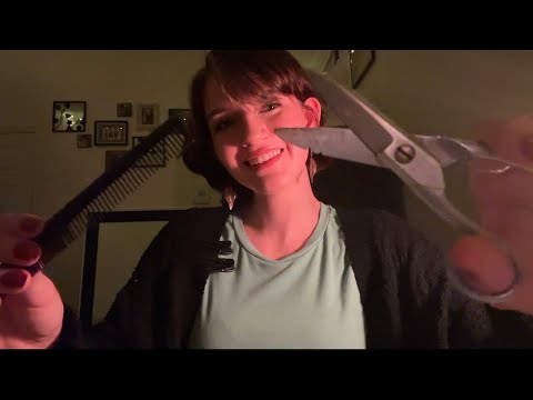 Lofi ASMR: Cutting Your Hair! (personal attention, scissors, brushing)