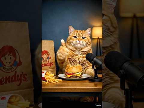 Cat Mukbang ASMR: First Time Trying Burgers 😻🍔 #asmr #mukbang #cats