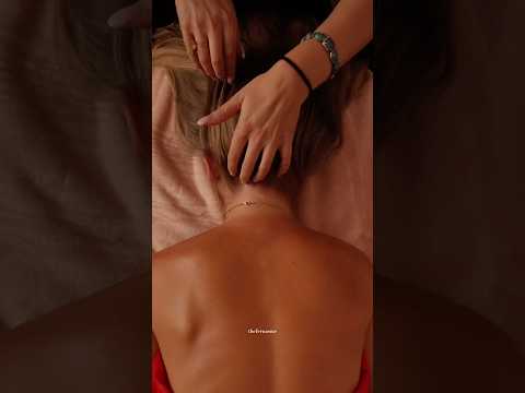 40 min no talking back attention exclusively on Patreon 😴 link in bio #asmrnotalking #asmrmassage