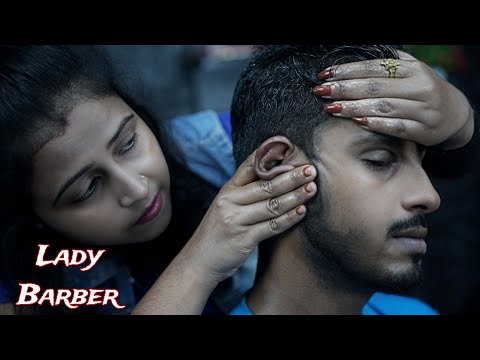 Indian Lady Barber Chaitali Doing ASMR Relaxing Head Massage For Deep Sleep | Tapping & Scratching