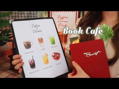 ASMR Cool Summer Book Cafe🌿 | Relaxing Coffee Shop ☕️ (Roleplay)