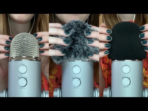 ASMR Testing Different Mic Covers *brushing, scratching, & whispering*