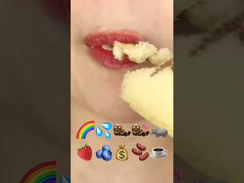 asmr EMOJI FOOD eating sounds(sped up)#asmr#asmrsounds #asmrsounds #audio