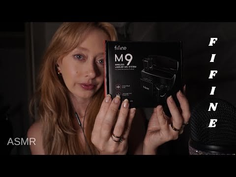 ASMR UNBOXING NOVO MICROFONE FIFINE M9 