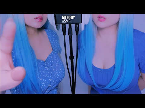 ASMR Twin Breathing & Ear Blowing / no talking