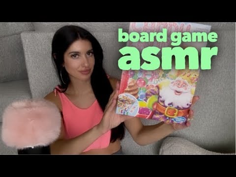 ASMR gum chewing with Candy Land the board game🍭🍬🍪🍫💕