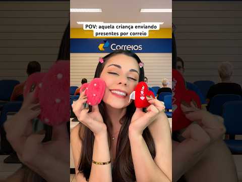 POV: aquela criança enviando presentes por correio #asmr #humor #shorts #asmrbrasil