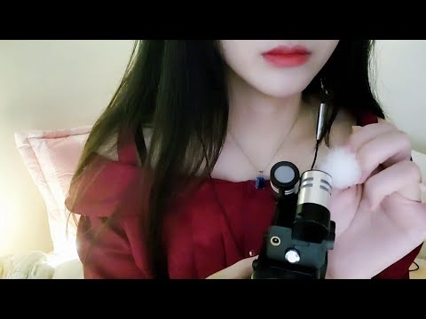 ASMR 귀청소와 짧은 수다영상,면봉,솜털,나무귀이개,Ear Cleaning