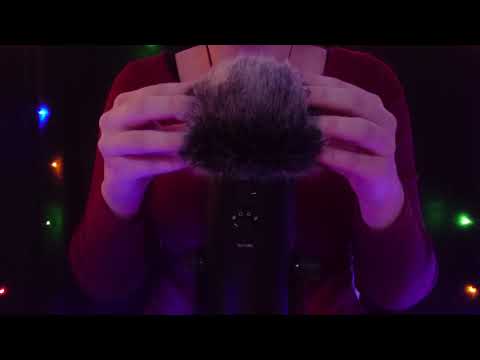 ASMR - Fluffy Windscreen (Microphone Rubbing & Brushing) [No Talking]