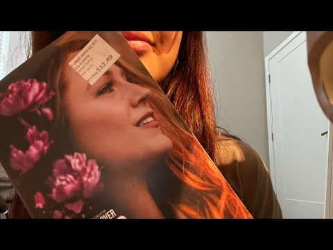 asmr book sounds with rambling 📚