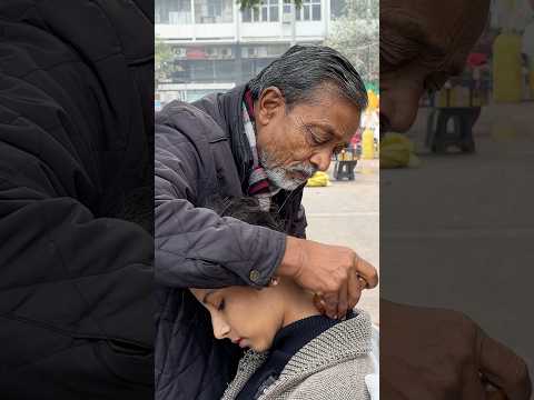 Waris Barber Wooden Kansa Tool #asmr #thebarbersarms #headmassage #indianbarber